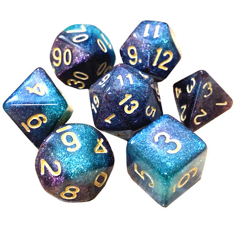 Yusun 50 Polyhedral Galaxy Dice for DND