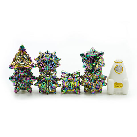 Polyhedral Metal DND RPG Dice for Dungeons