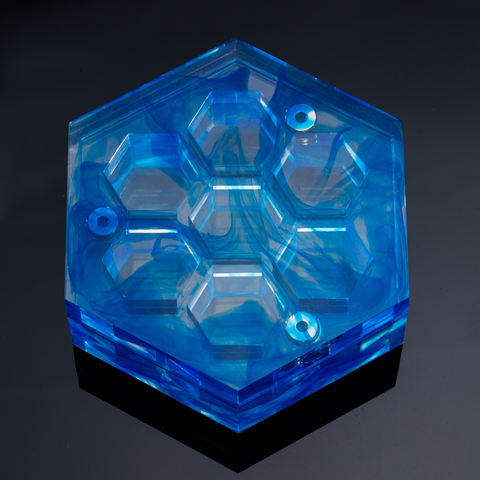 Magnetic Closure Dice Blue Storage Box Organizer