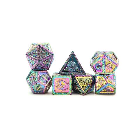 Custom 16mm Polyhedral RPG Metal Dice Set