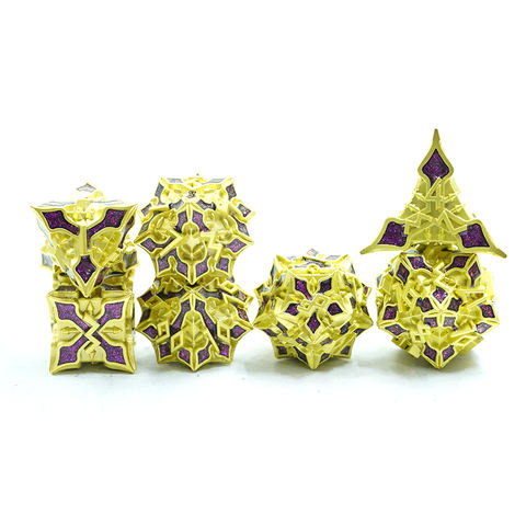 7PCS Multi Gaming Dice Set Leaf Design