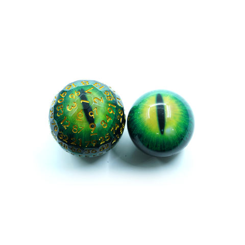 Custom Halloween Single Green Dragon Eye Resin