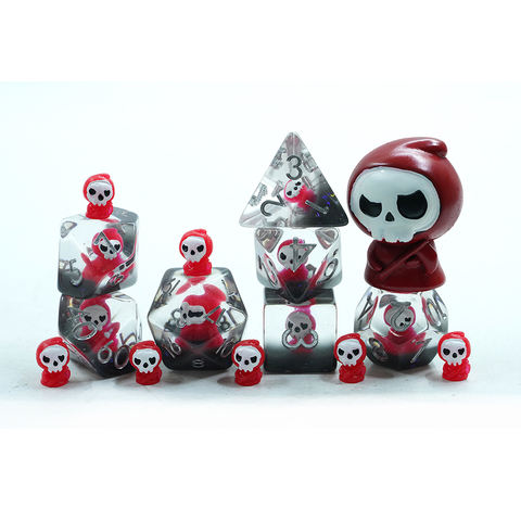 7Pcs Multi Sided Resin Dice Set Polyhedral
