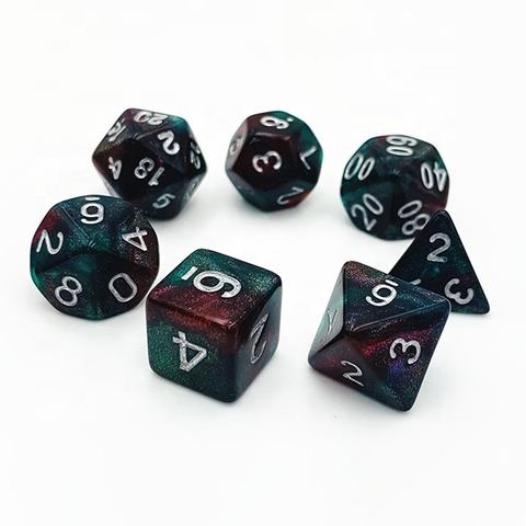 Custom 16mm Acrylic Polyhedral RPG Dice for