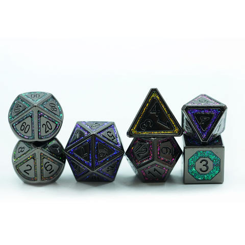 Zinc Alloy Metal Colorful Mica Cracked Stripe