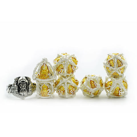 2024 Custom Logo Metal Dice Set for