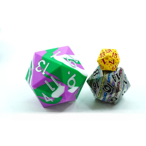 High Quality DND 50mm Polyhedral Silicone Dice