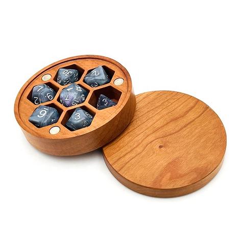RPG Game Dice Box Dnd Polyhedral Wood