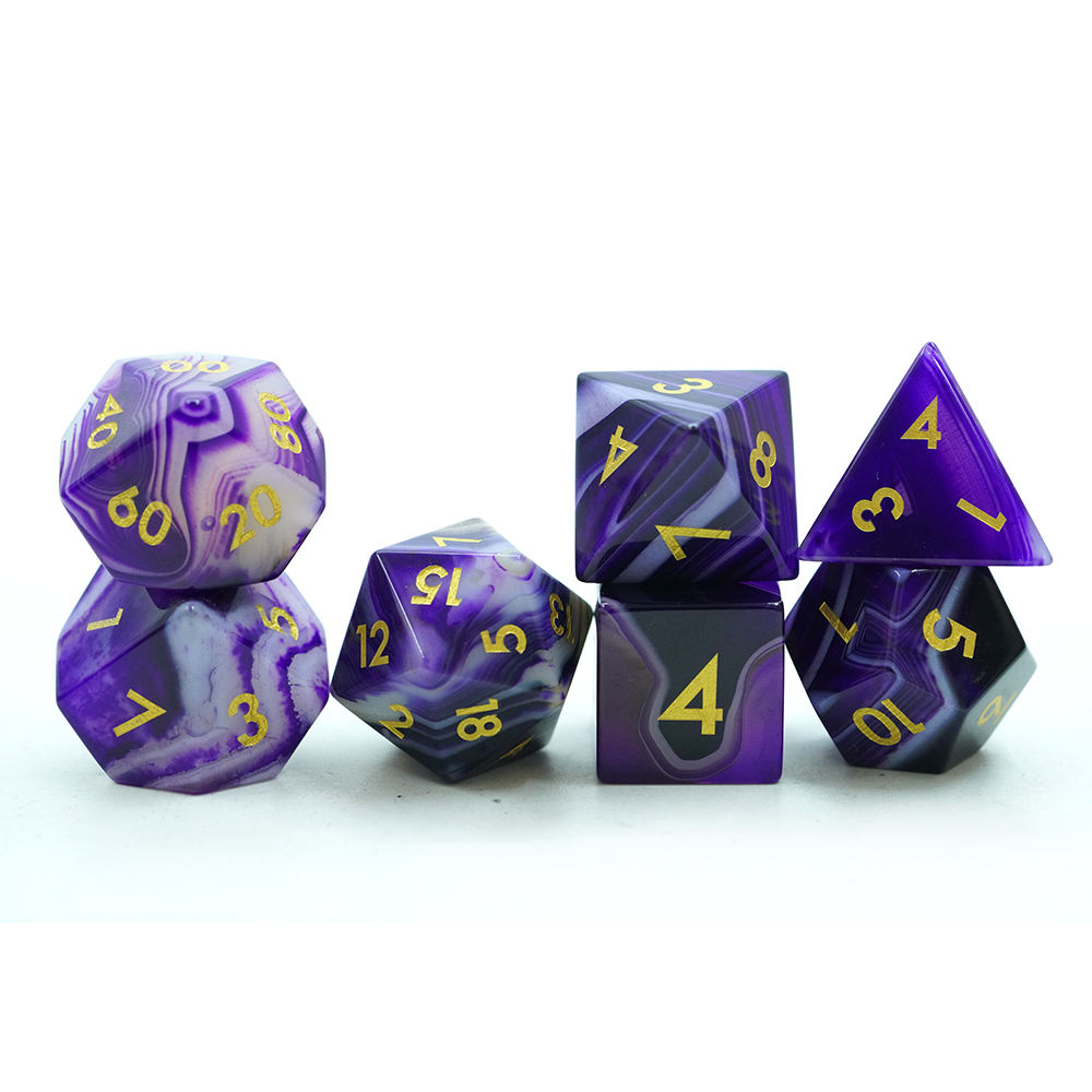 Custom gemstone dice
